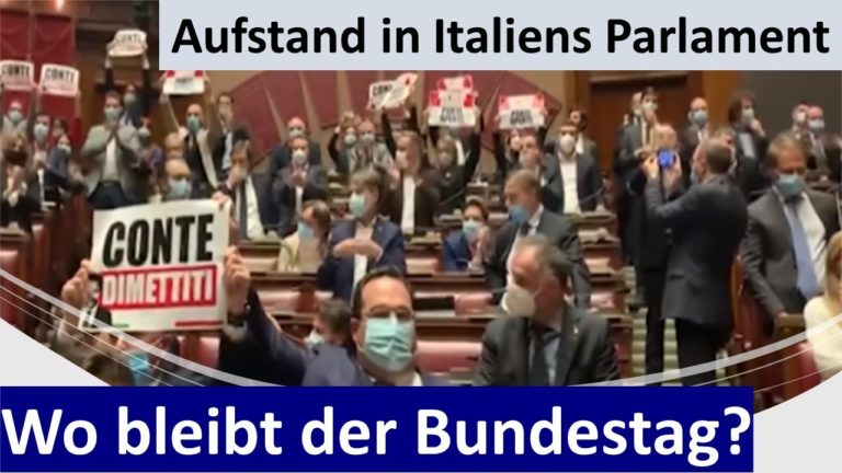 Italien: „Libertà“-Rufe im Parlament gegen Corona-Maßnahmen Italien: „Libertà“-Rufe im Parlament gegen Corona-Maßnahmen