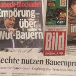 Die Zeitungen überschlagen sich in ihren Samstagausgaben geradezu mit Negativ-Schlagzeilen zu den Bauernprotesten gegen Robert Habeck am Donnerstag im schleswig-holsteinischen Schlüttsiel.