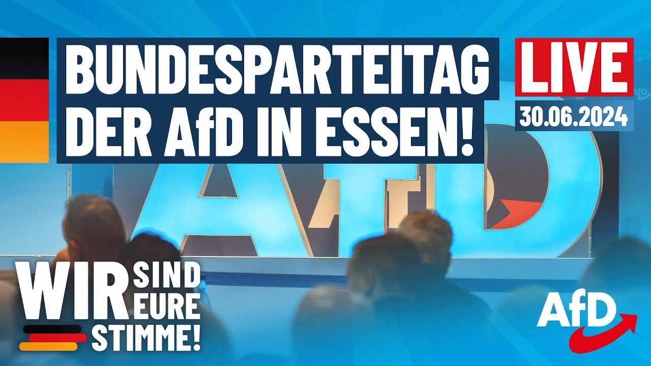 JETZT LIVE: Zweiter Tag des AfD-Bundesparteitags in Essen