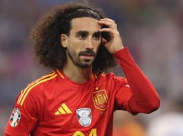 Der spanische Nationalspieler Marc Cucurella ließ sich von den Pfiffen am Dienstagabend in München nicht aus der Ruhe bringen.