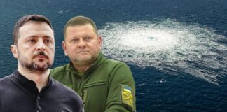 Laut „Wall Street Journal“ soll der ukrainische Präsident Wolodymyr Selenskyj die Nord-Stream-Sprengung in Auftrag gegeben und der damalige Oberbefehlshaber der ukrainischen Streitkräfte, Walerij Saluschnyj (r.), die Operation überwacht haben.