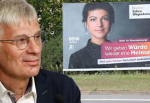 "Das BSW plakatiert an jeder zweiten Laterne Sahra Wagenknecht, ohne dass die Vorsitzende überhaupt zur Wahl steht", moniert der Spitzenkandidat der AfD-Brandenburg, Dr. Christoph Berndt.