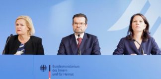 Wahlbetrug misslungen: Bundesinnministerin Nancy Faeser, Justizminister Marco Buschmann und Außenministerin Annalena Baerbock nach dem gescheiterten Migrationsgipfel.