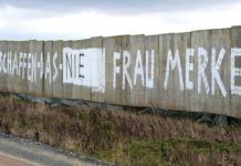 Eine klare Botschaft an die Kanzlerin - gesehen in Rambin auf der Insel Rügen.