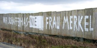 Eine klare Botschaft an die Kanzlerin - gesehen in Rambin auf der Insel Rügen.