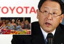 „Ich habe mich jetzt eine Weile gefragt, ob bei den Spielen wirklich die Aktiven an erster Stelle stehen", sagte Toyota-Chef Akio Toyoda in einem Podcast auf Youtube. (Kl. Foto: Oympia-Eröffnung 2024 in Paris: "Das letzte Abendmahl" als queere Inszenierung.)