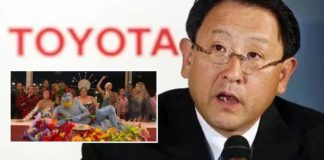 „Ich habe mich jetzt eine Weile gefragt, ob bei den Spielen wirklich die Aktiven an erster Stelle stehen", sagte Toyota-Chef Akio Toyoda in einem Podcast auf Youtube. (Kl. Foto: Oympia-Eröffnung 2024 in Paris: "Das letzte Abendmahl" als queere Inszenierung.)