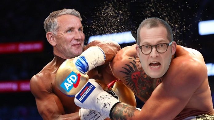 Nach dem schweren Knockout gegen Björn Höcke rappelte sich Julian Reichelt erst drei Tage später wieder auf...