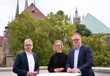 Brüchiges Bündnis: Georg Maier (SPD), Katja Wolf (BSW) und Mario Voigt (CDU).