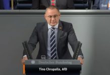 "Antisemitismus ist ebenso zu bekämpfen wie Islamismus in Deutschland und überall auf der Welt. Nur kann die Antwort nicht eine pauschale Islamfeindlichkeit sein." (Tino Chrupalla am 16. Oktober im Bundestag)