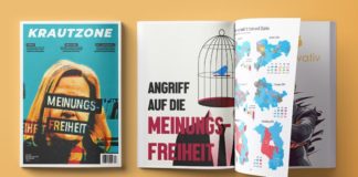 Die neue Ausgabe der KRAUTZONE befasst sich ausführlich mit dem Thema "Meinungsfreiheit".