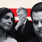 Das verbale Feuerwerk gegen Matt Gaetz (r.) verblasst im Vergleich zu den Angriffen gegen Tulsi Gabbard (l.), die von dem in Verruf geratenen Kriegsfalken John Bolton (Bildmitte) scharf ins Visier genommen wurde.