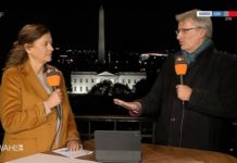 Lange Gesichter bei ZDF-Moderatoren Antje Pieper und Elmar Theveßen nach dem historischen Trump-Triumph.