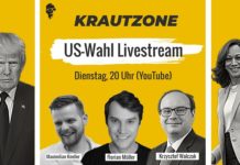 Die Jungs von der Krautzone streamen heute Abend als Erste ab 20 Uhr über die US-Wahl mit open end.