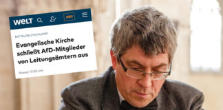 PI-NEWS machte Landesbischof Friedrich Kramer von der Evangelischen Kirche Mitteldeutschlands das Angebot, seine Unterstellungen gegen die AfD in einer Stellungnahme zu begründen. Eine Reaktion blieb aus.