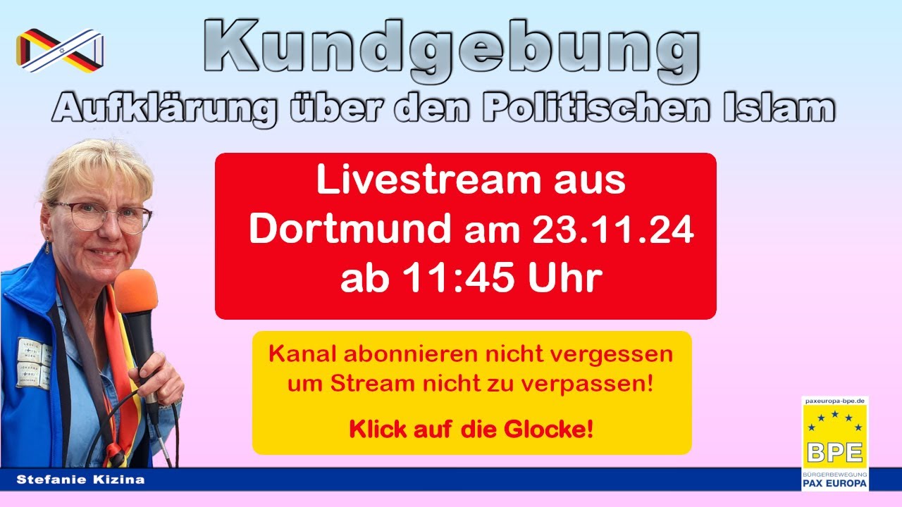 Heute ab 12 Uhr: Letzte BPE-Kundgebung im Jahr 2024 in Dortmund