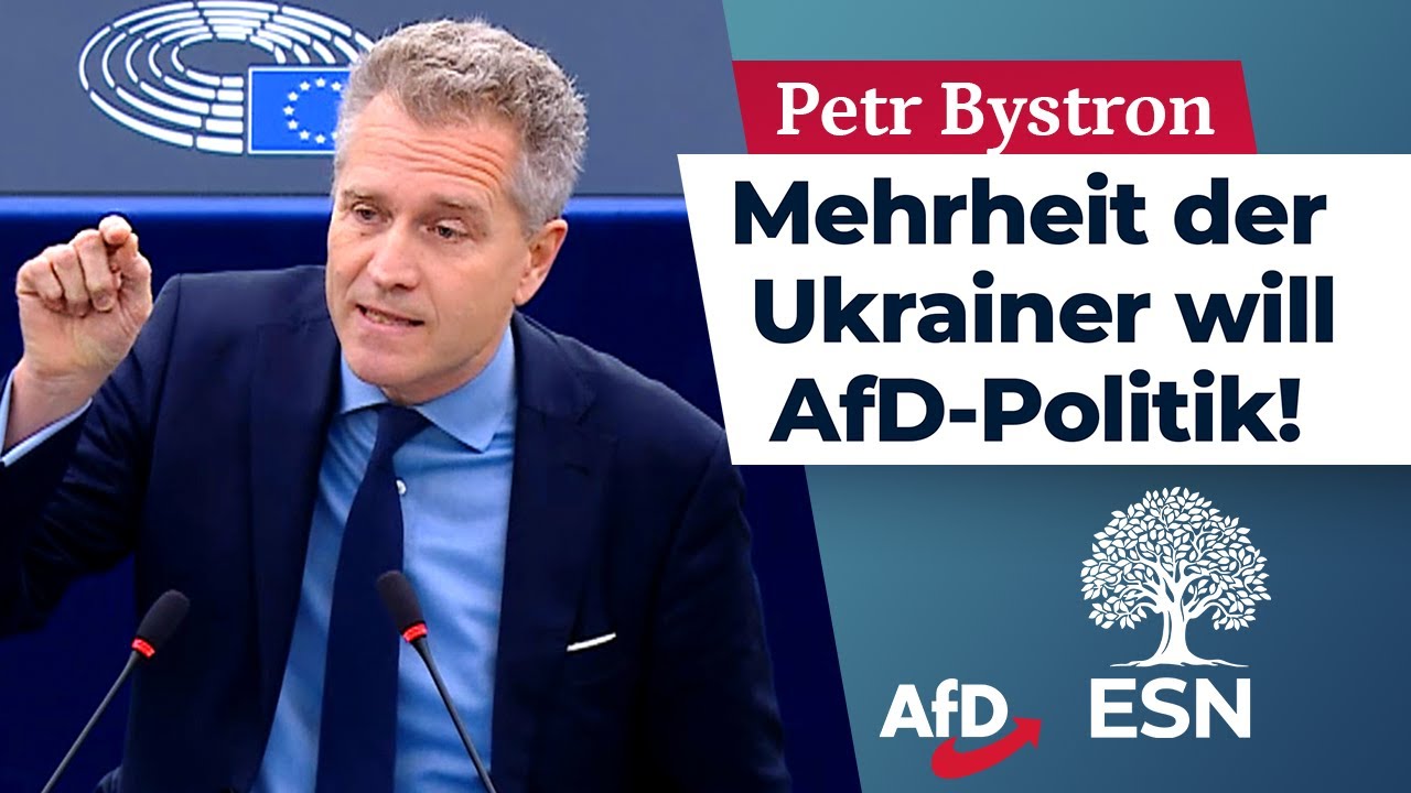 Petr Bystron: „Die Menschen in der Ukraine wollen den Krieg nicht“