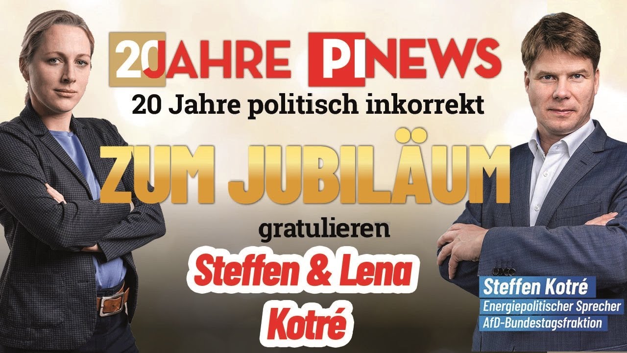 <div>Steffen & Lena Kotré gratulieren PI-NEWS zum 20-jährigen Jubiläum</div>