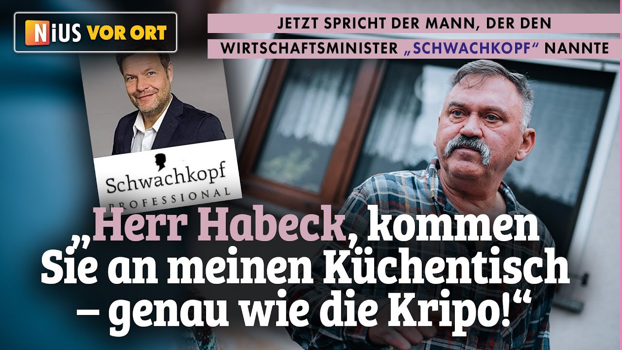 Das Video-Interview mit dem Mann, der Habeck „Schwachkopf“ nannte!