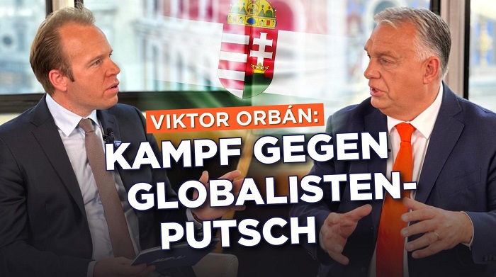 AUF1-Chef Stefan Magnet interviewt Viktor Orbán in Wien