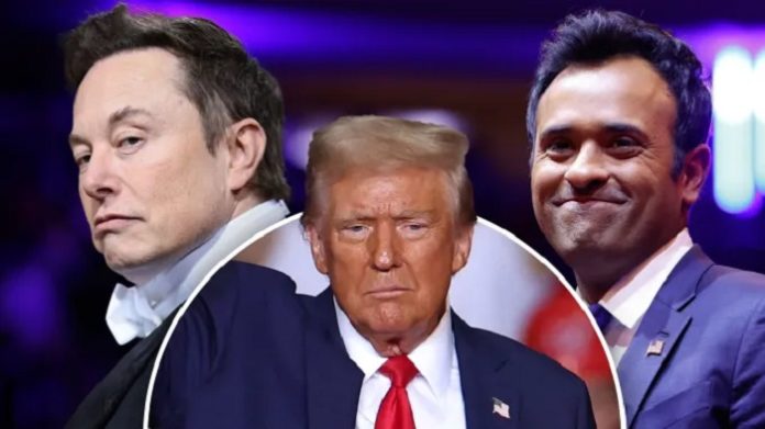 Donald Trump ernannte die Unternehmer Elon Musk und Vivek Ramaswamy zu Leitern des 