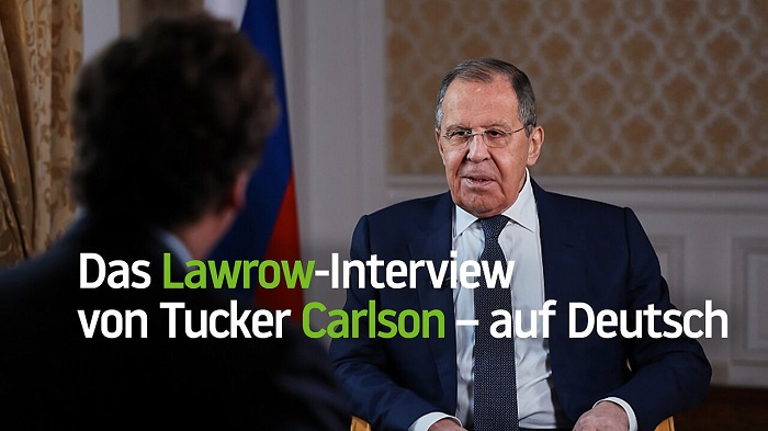 Das komplette Tucker Carlson-Interview mit Lawrow auf Deutsch