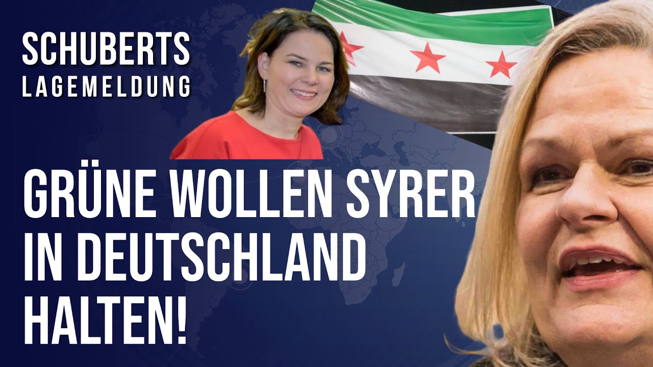 Trotz Assad-Sturz: Grüne wollen Syrer in Deutschland halten