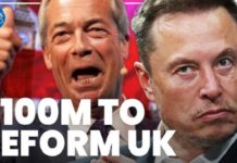 Laut Medienberichten ist Elon Musk bereit, der "Reform UK"-Partei von Nigel Farage 100 Millionen US-Dollar zukommen zu lassen. Ziel: Regimewechsel in London und das Ende der Labour-Herrschaft.