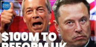 Laut Medienberichten ist Elon Musk bereit, der "Reform UK"-Partei von Nigel Farage 100 Millionen US-Dollar zukommen zu lassen. Ziel: Regimewechsel in London und das Ende der Labour-Herrschaft.