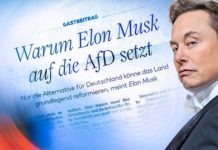 Musk hat, was die deutsche "Elite" bislang sehr erfolgreich gegen die AfD eingesetzt hat: Macht und Geld.