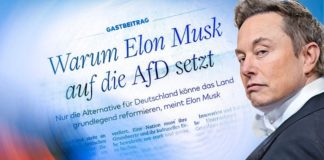 Musk hat, was die deutsche "Elite" bislang sehr erfolgreich gegen die AfD eingesetzt hat: Macht und Geld.