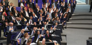 Die AfD hat am Mittwochabend im Bundestag einer fraktionsübergreifenden Resolution gegen Judenfeindlichkeit im Bildungs- und Wissenschaftsbetrieb zugestimmt (Archivbild).