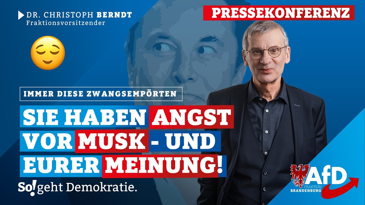 Berndt: Sie haben Angst vor Musk und der Meinungsfreiheit!