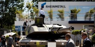 Rheinmetall 2022 auf der Waffenmesse Eurosatory in Paris.