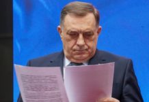 Milorad Dodik, Präsident der Republika Srpska (RS), wurde von den Behörden Bosnien und Herzegowinas vor Gericht gestellt und verurteilt.