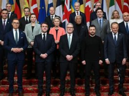 Nichts verschafft einen besseren Eindruck vom europäischen Elend als das Gruppenfoto der Anti-Trump-Krisenkonferenz am Sonntag in London. Da tat Scholz gut daran, sich in die letzte Reihe zu stellen, um bei der Groteske weniger aufzufallen.