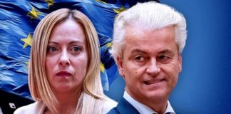 Haben keine Lust mehr auf eine Eskalation in der Ukraine - Giorgia Meloni und Geert Wilders.