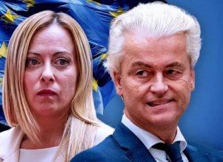 Haben keine Lust mehr auf eine Eskalation in der Ukraine - Giorgia Meloni und Geert Wilders.