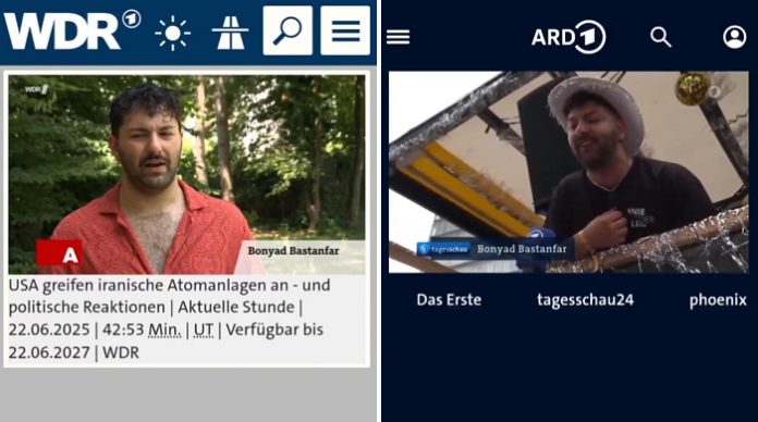 Immer wieder gut für ein politisch korrektes Statement: WDR-Komparse Bonyad Bastanfar am 22. Juni in der 