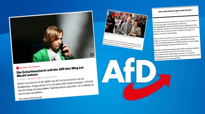 Im aktuellen FOCUS #32 wird die stellvertretende AfD-Fraktionsvorsitzende Beatrix von Storch porträtiert.