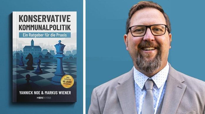 Markus Wiener hat zusammen mit dem Leverkusener AfD-Politiker Yannick Noe das Buch „Konservative Kommunalpolitik – ein Ratgeber für die Praxis“ herausgebracht.