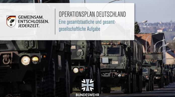 Stillschweigend und heimlich trat am 1. Januar 2025 der „Operationsplan Deutschland“ in Kraft, der die deutsche Bevölkerung kriegsresilient machen soll (Foto: Ausschnitt des Booklets).