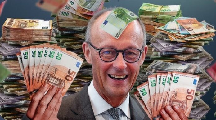 Ebenso wie der Drogensüchtige nicht selbst an die Folgen seiner Sucht denkt, glaubt auch Merz nicht an ein bitteres Ende seiner Schuldenorgie, weil er nicht persönlich haften und mit Maxi-Pensionen lebenslang für seine Untaten belohnt wird.
