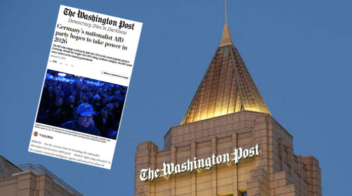 Der Slogan unter dem Logo der Washington Post lautet 