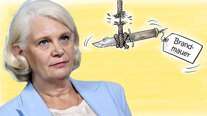 Die CDU-Politikerin Saskia Ludwig schickt sich an, der AfD die absolute Mehrheit in Sachsen-Anhalt zu vergeigen. Sie kritisiert die Brandmauer und, zu allem Überfluß, auch noch öffentlich.