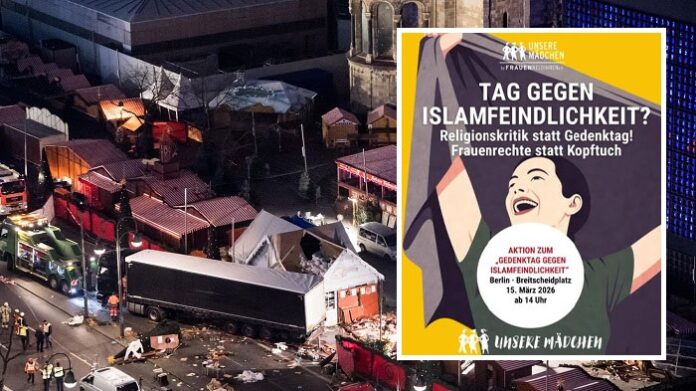 Am Berliner Breitscheidplatz, wo am 19. Dezember 2016 Anis Amri einen Lkw in einen Weihnachtsmarkt steuerte und 13 Menschen tötete, findet am 15. März eine Protestkundgebung gegen Islamkritikfeindlichkeit statt.