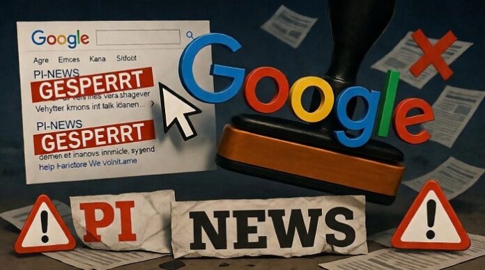 Besonders drastisch sind die Auswirkungen des „Digital Services Act“ auf die Google-Suche nach konservativen und regierungskritischen Portalen. Die Google-Suche nach PI-NEWS ist kaum möglich.