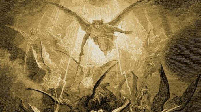 Der Erzengel Michael schlug den Teufel aus dem Himmel. Sein Name bedeutet „Wer ist wie Gott?“.