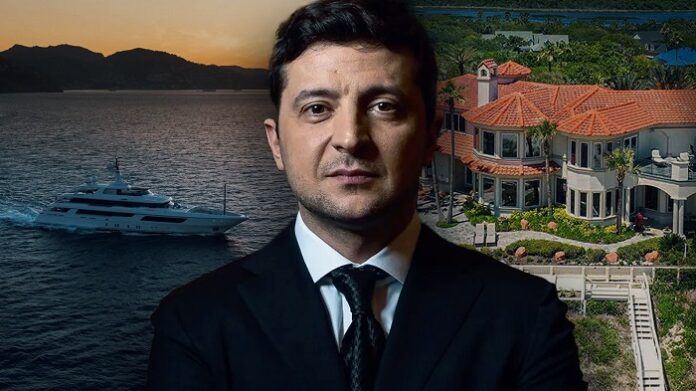 Dafür sammeln deutsche Rentner gerne Flaschen im Müll: Selenskyj soll unter anderem sechs Immobilien in Spanien, 14 im Vereinigten Königreich, 21 in Frankreich, acht in Italien, 34 in den VAE und mehrere Jachten besitzen.