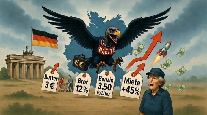 In Deutschland wird angesichts steigender Preise der Ruf nach staatlichen Hilfen immer lauter. Doch es gibt ein großes Problem: Der deutsche Staat ist faktisch pleite!